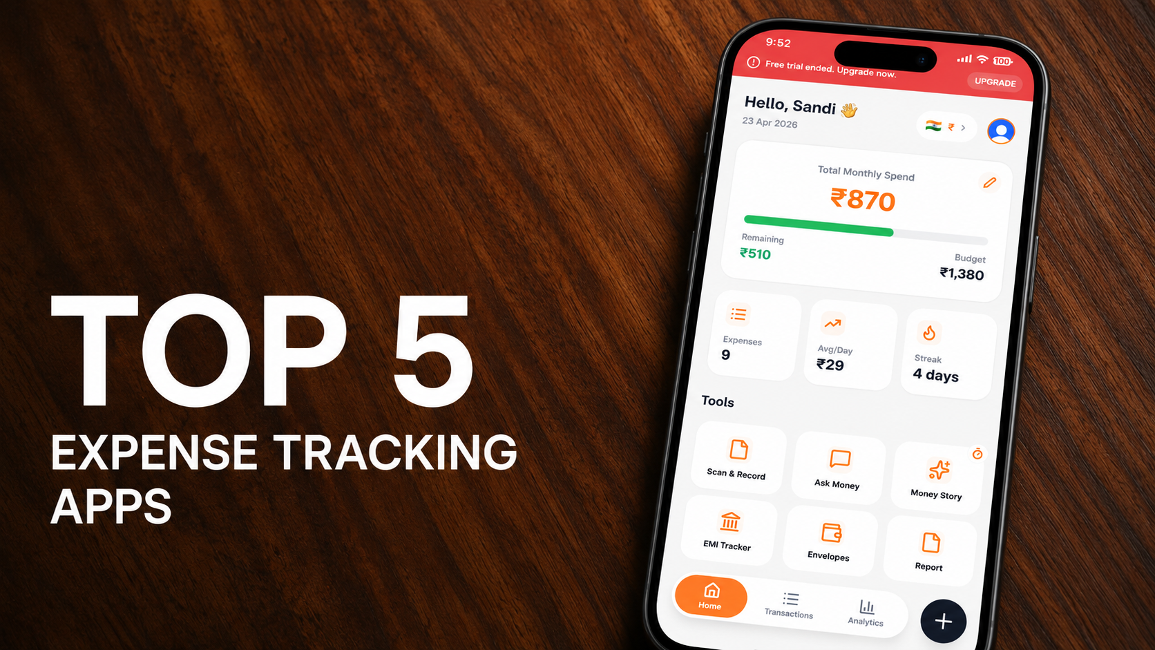 Best Free Expense Tracker App in India (2026) – Full Review